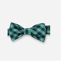 Love Henry Accessories One Size Boys Bow Tie - Green Navy Check