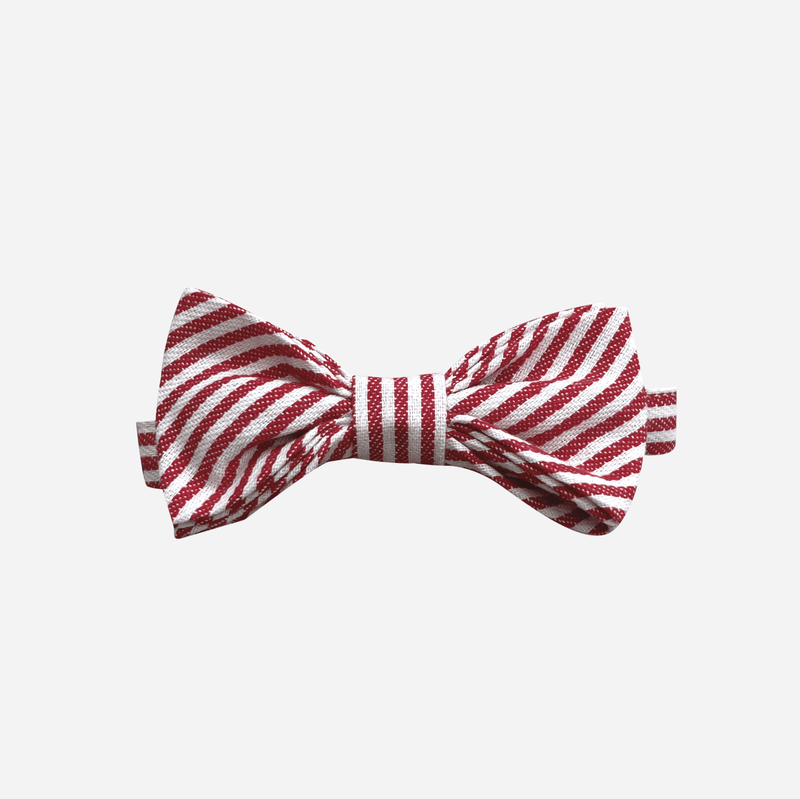 Boys Bow Tie - Red Pinstripe