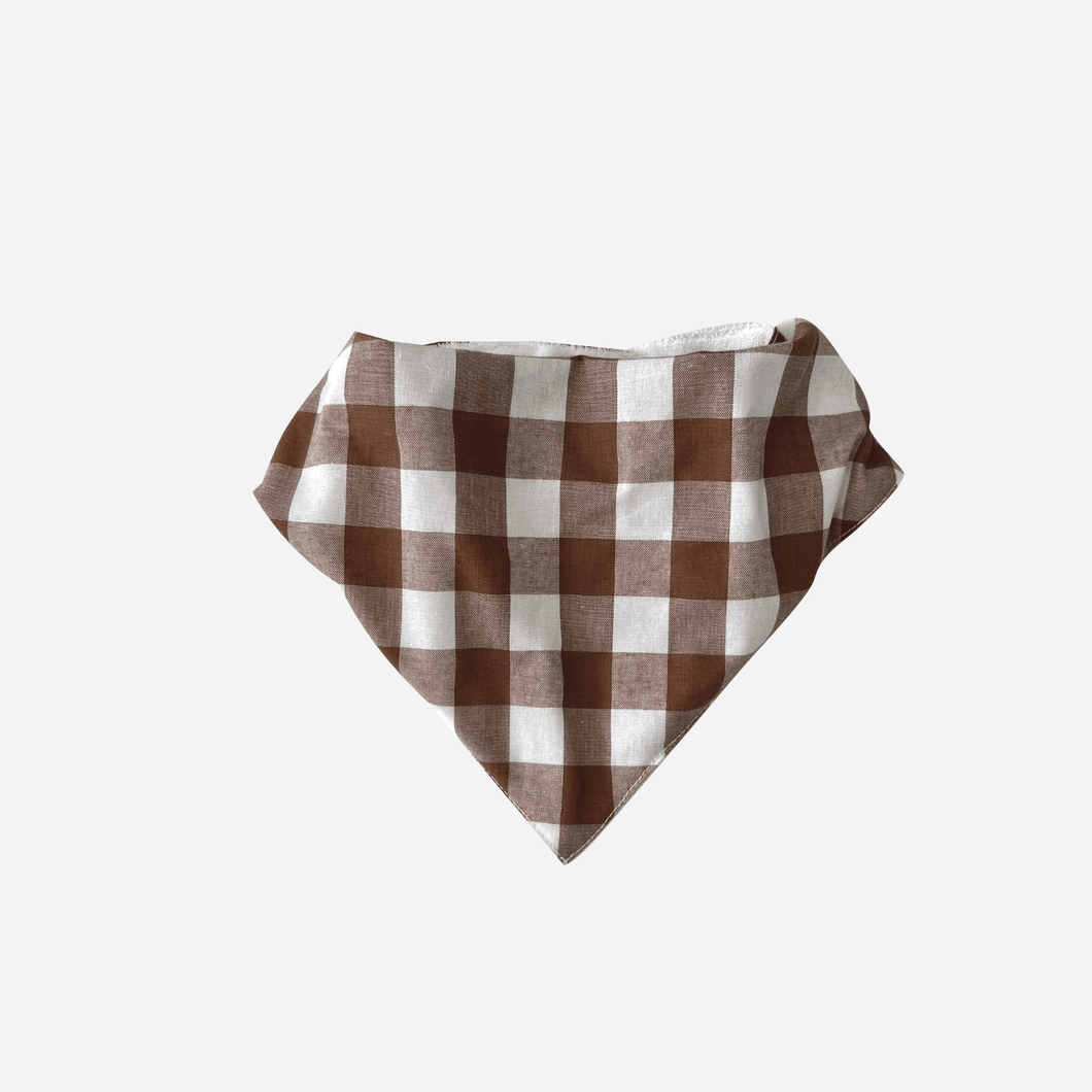 Love Henry Accessories One Size Boys Dribble Bib - Large Bronze Check