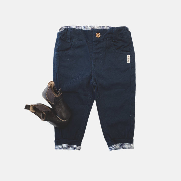 Love Henry Bottoms Baby Boys Chino Pant - Navy