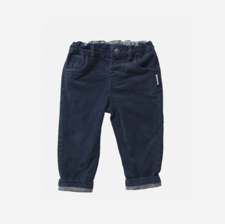 Love Henry Bottoms Baby Boys Chino Pant - Navy Corduroy