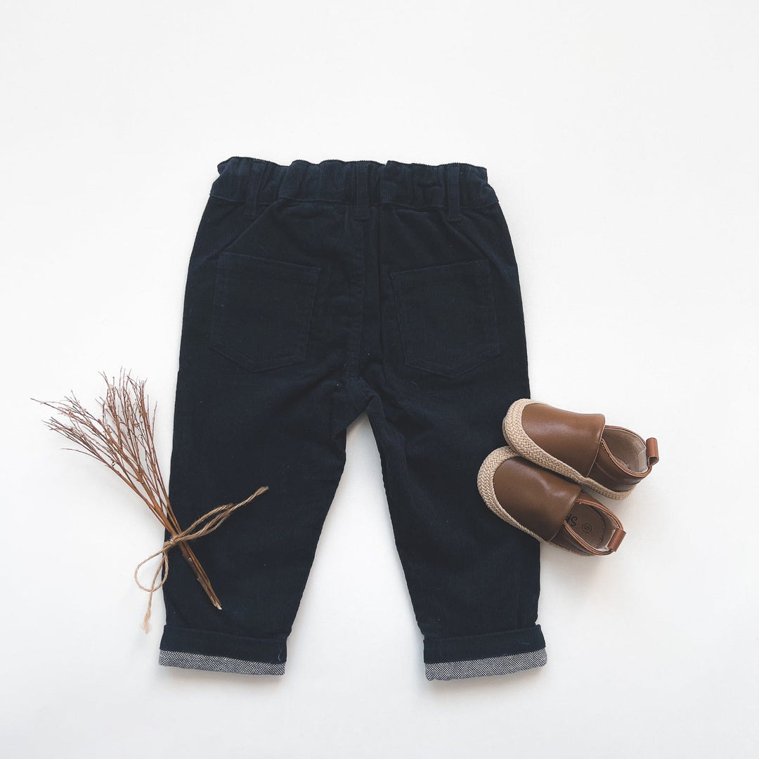 Love Henry Bottoms Baby Boys Chino Pant - Navy Corduroy