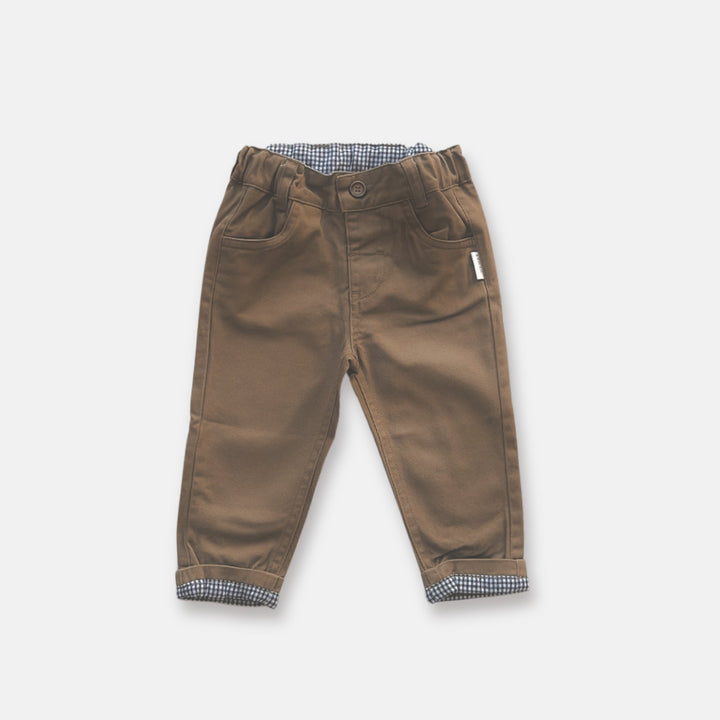 Love Henry Bottoms Baby Boys Chino Pant - Taupe
