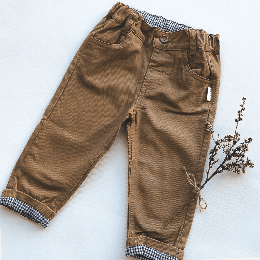 Love Henry Bottoms Baby Boys Chino Pant - Taupe