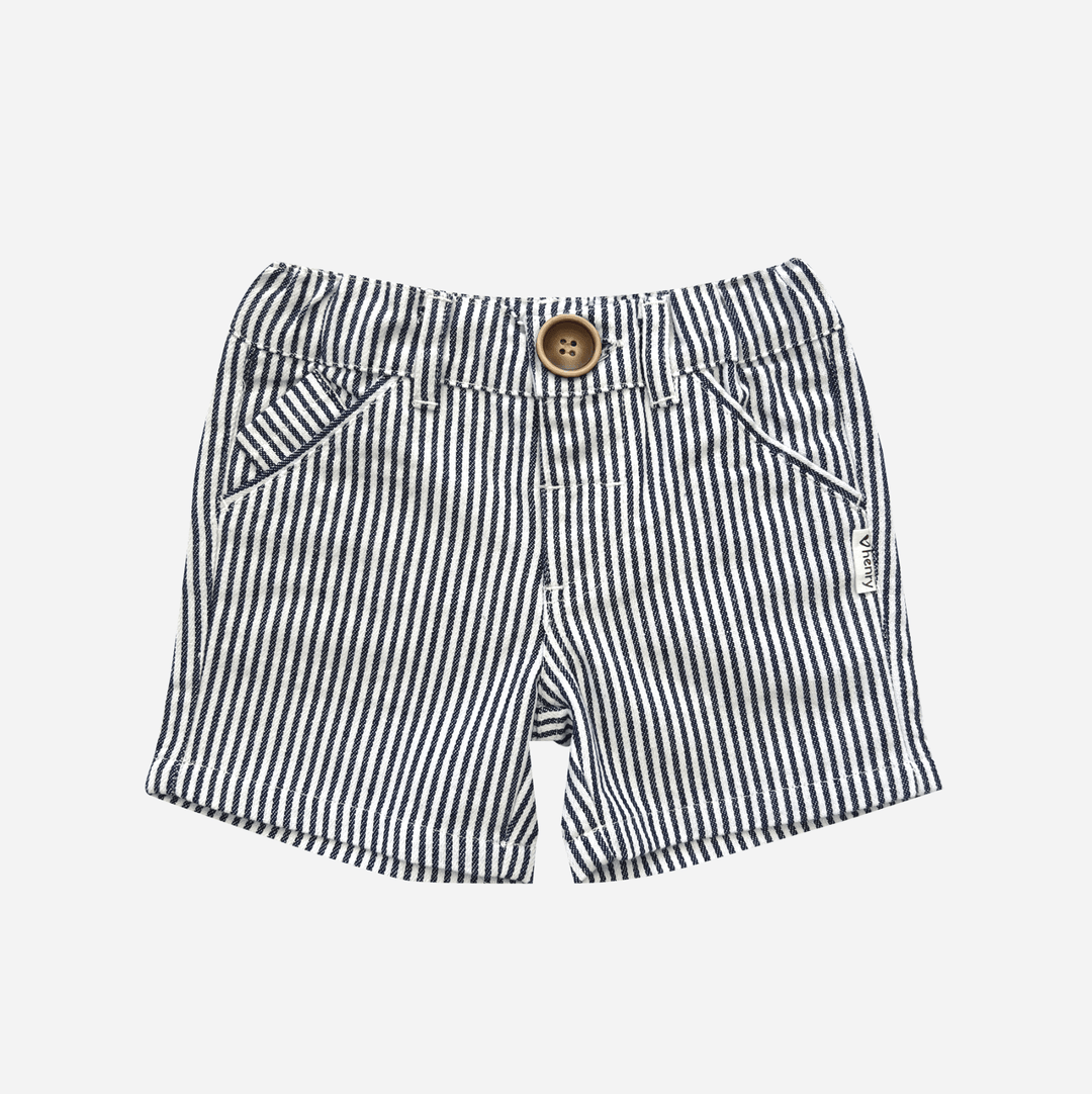 Love Henry Bottoms Baby Boys Dress Shorts - Navy Pinstripe