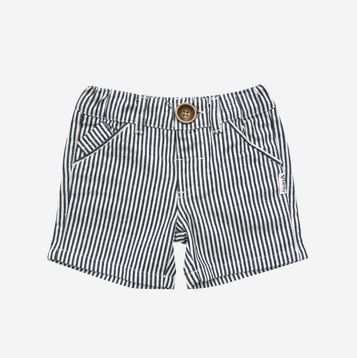 Love Henry Bottoms Baby Boys Dress Shorts - Navy Pinstripe