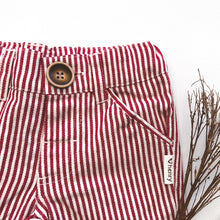 Load image into Gallery viewer, Love Henry Bottoms Baby Boys Dress Shorts - Red Pinstripe
