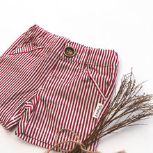 Load image into Gallery viewer, Love Henry Bottoms Baby Boys Dress Shorts - Red Pinstripe
