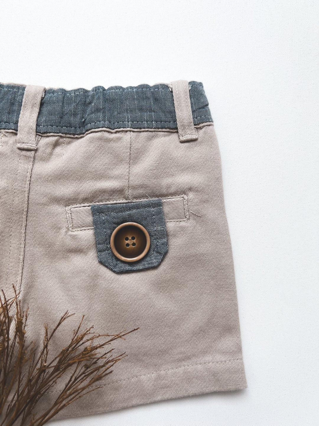 Love Henry Bottoms Baby Boys Oscar Shorts - Beige