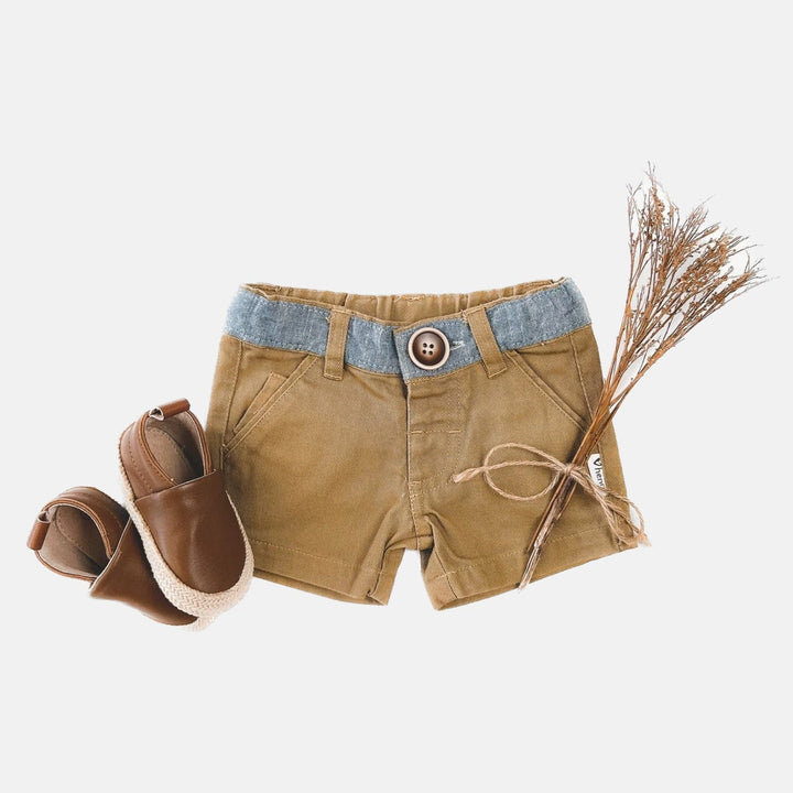 Love Henry Bottoms Baby Boys Oscar Shorts - Taupe