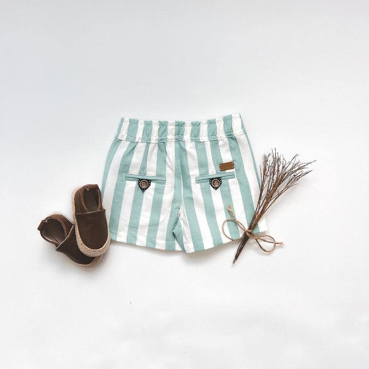 Love Henry Bottoms Baby Boys Sonny Short - Large Blue / White Stripe