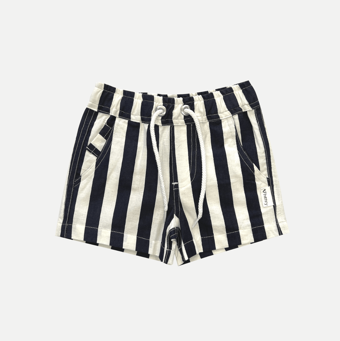 Love Henry Bottoms Baby Boys Sonny Short - Large Navy / White Stripe