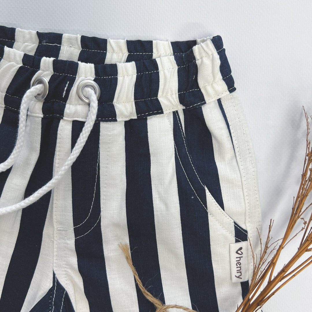 Love Henry Bottoms Baby Boys Sonny Short - Large Navy / White Stripe