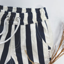 Load image into Gallery viewer, Love Henry Bottoms Baby Boys Sonny Short - Large Navy / White Stripe
