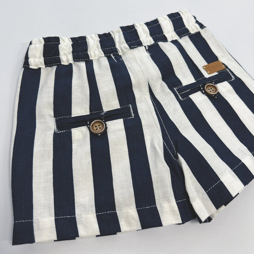 Love Henry Bottoms Baby Boys Sonny Short - Large Navy / White Stripe