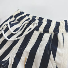 Load image into Gallery viewer, Love Henry Bottoms Baby Boys Sonny Short - Large Navy / White Stripe
