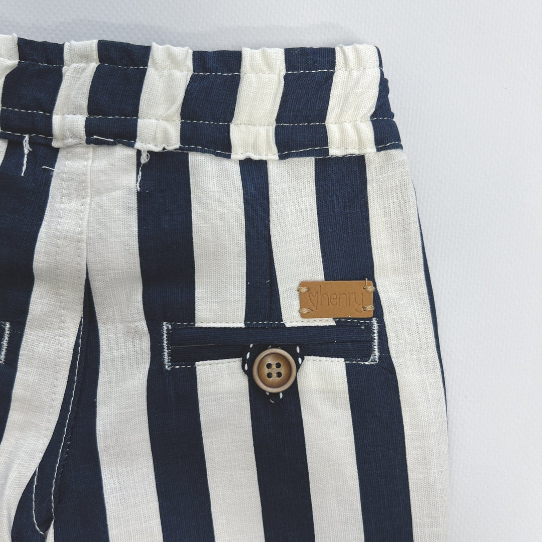 Love Henry Bottoms Baby Boys Sonny Short - Large Navy / White Stripe