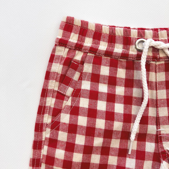 Love Henry Bottoms Baby Boys Sonny Short - Red Check