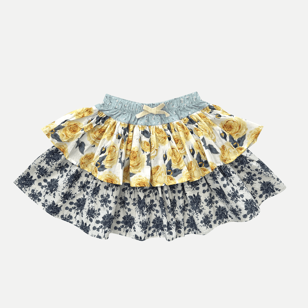 Love Henry Bottoms Baby Girls Frilly Pilcher Skirt - Amalfi Coast