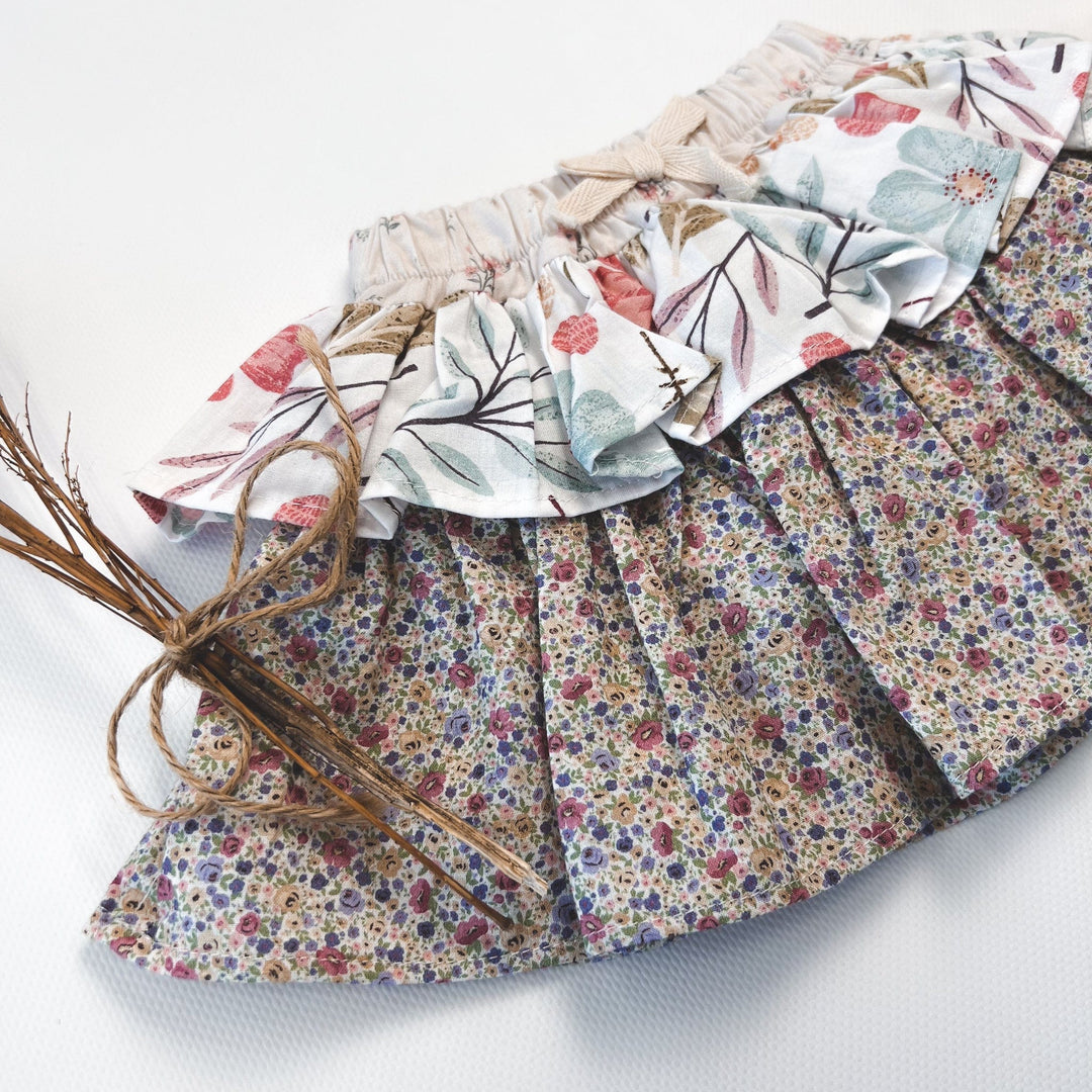 Love Henry Bottoms Baby Girls Frilly Pilcher Skirt - Fairyfloss Sunset