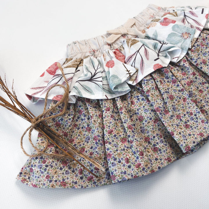 Love Henry Bottoms Baby Girls Frilly Pilcher Skirt - Fairyfloss Sunset