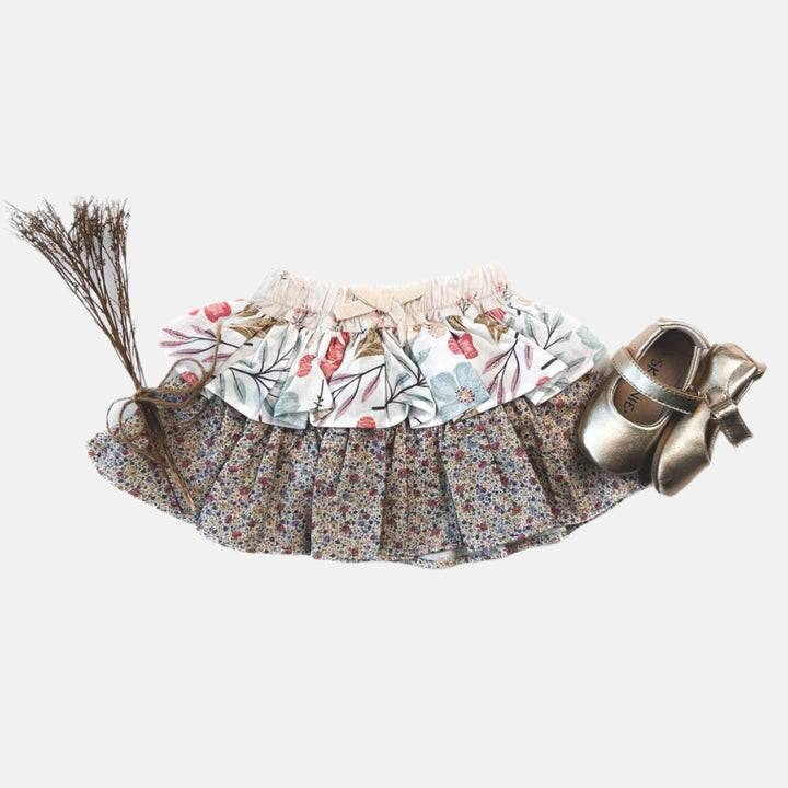 Love Henry Bottoms Baby Girls Frilly Pilcher Skirt - Fairyfloss Sunset