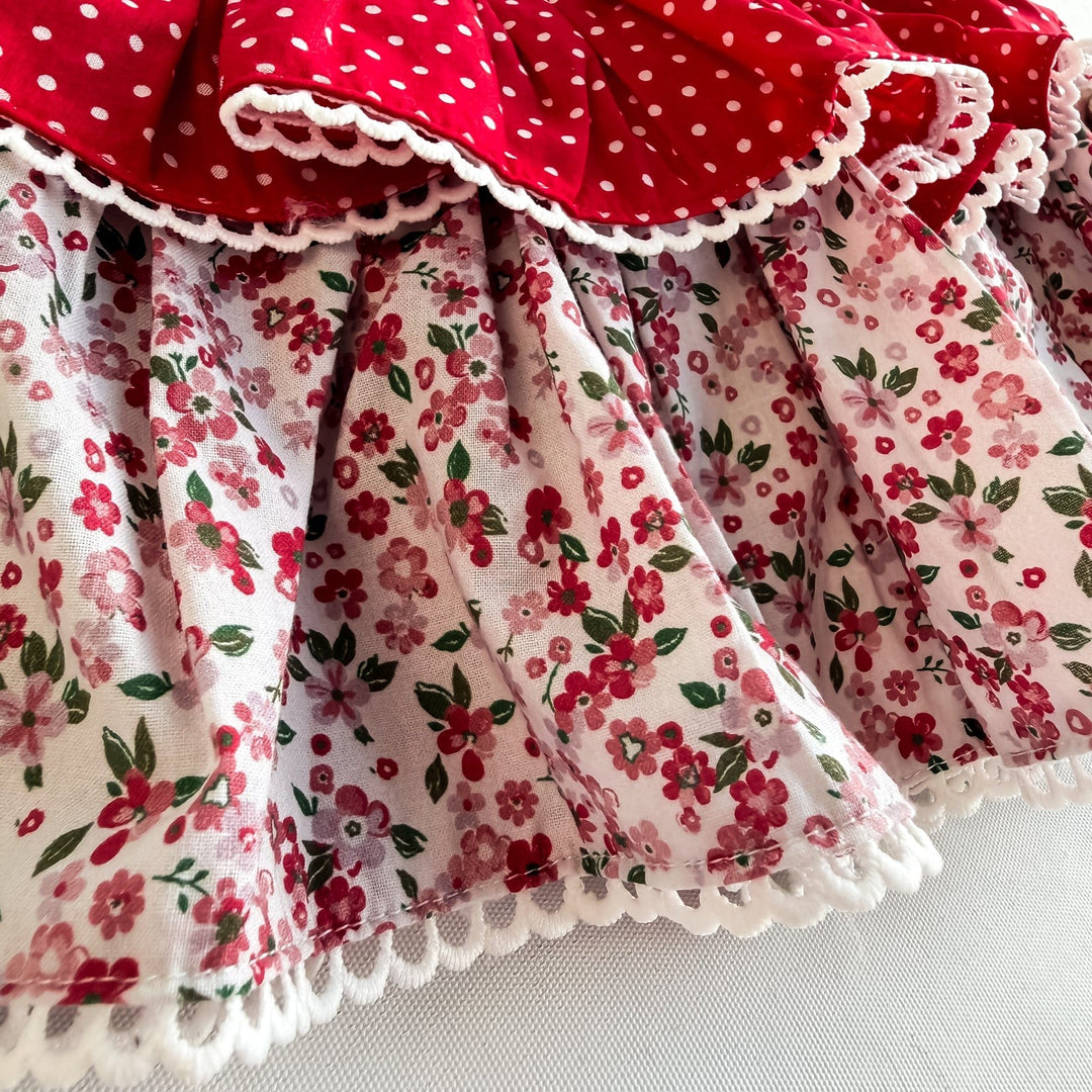 Love Henry Bottoms Baby Girls Frilly Pilcher Skirt - Festive Floral