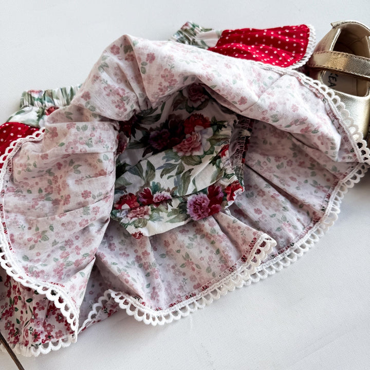 Love Henry Bottoms Baby Girls Frilly Pilcher Skirt - Festive Floral