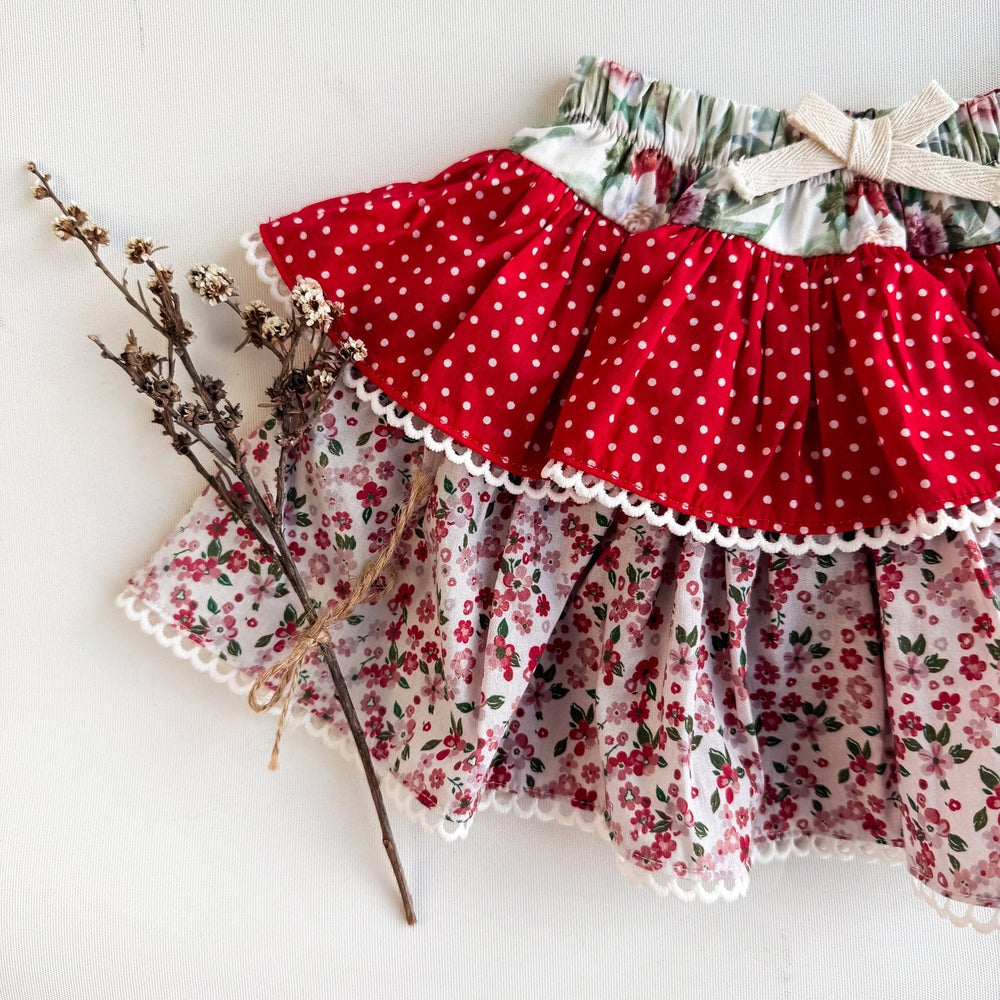 Love Henry Bottoms Baby Girls Frilly Pilcher Skirt - Festive Floral