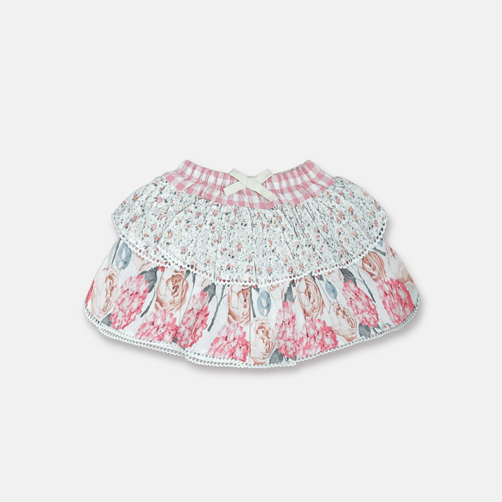 Love Henry Bottoms Baby Girls Frilly Pilcher Skirt - Pretty Blossom