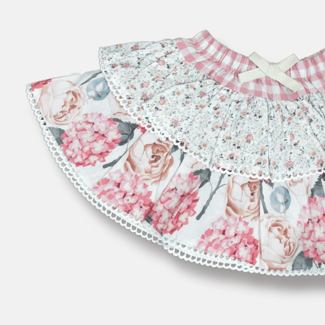 Love Henry Bottoms Baby Girls Frilly Pilcher Skirt - Pretty Blossom