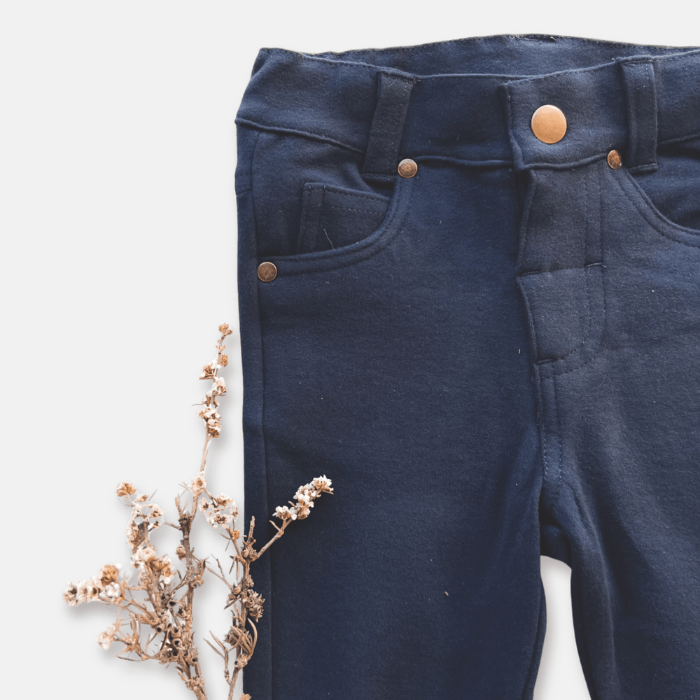 Love Henry Bottoms Baby Girls Jeggings -  Navy