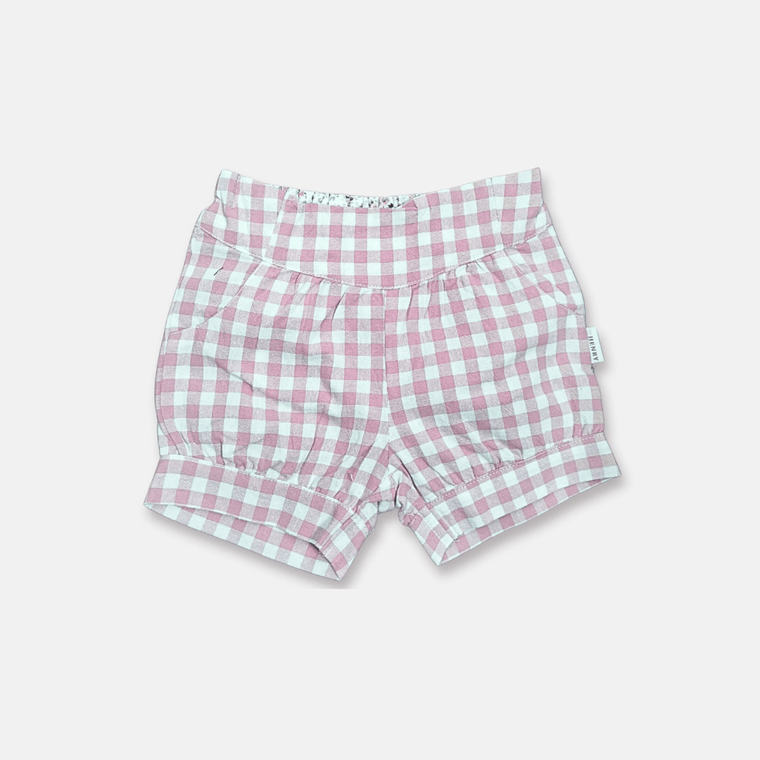 Love Henry Bottoms Baby Girls Lucy Shorts - Pink Check