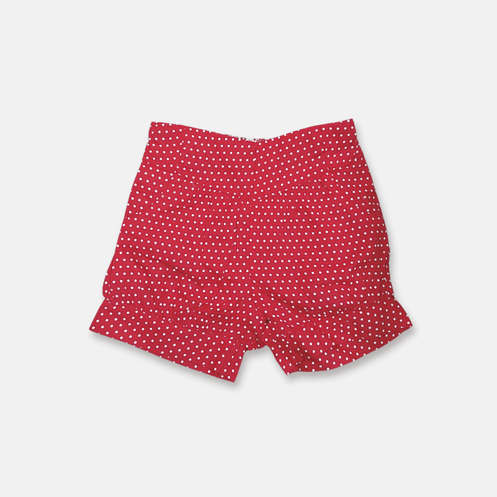 Love Henry Bottoms Baby Girls Lucy Shorts - Red Polka Dots
