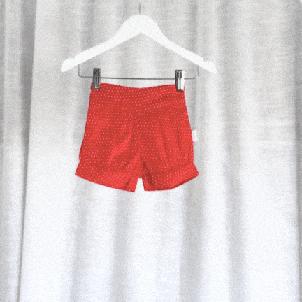 Love Henry Bottoms Baby Girls Lucy Shorts - Red Polka Dots