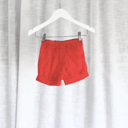 Love Henry Bottoms Baby Girls Lucy Shorts - Red Polka Dots
