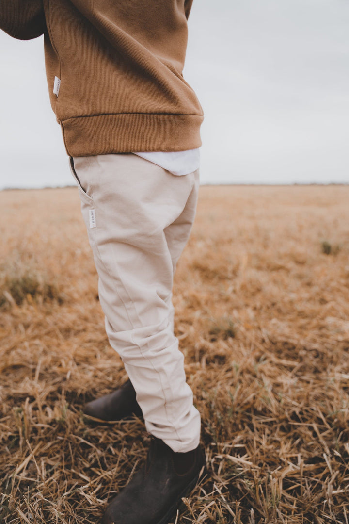 Love Henry Bottoms Boys Chino Pant - Stone
