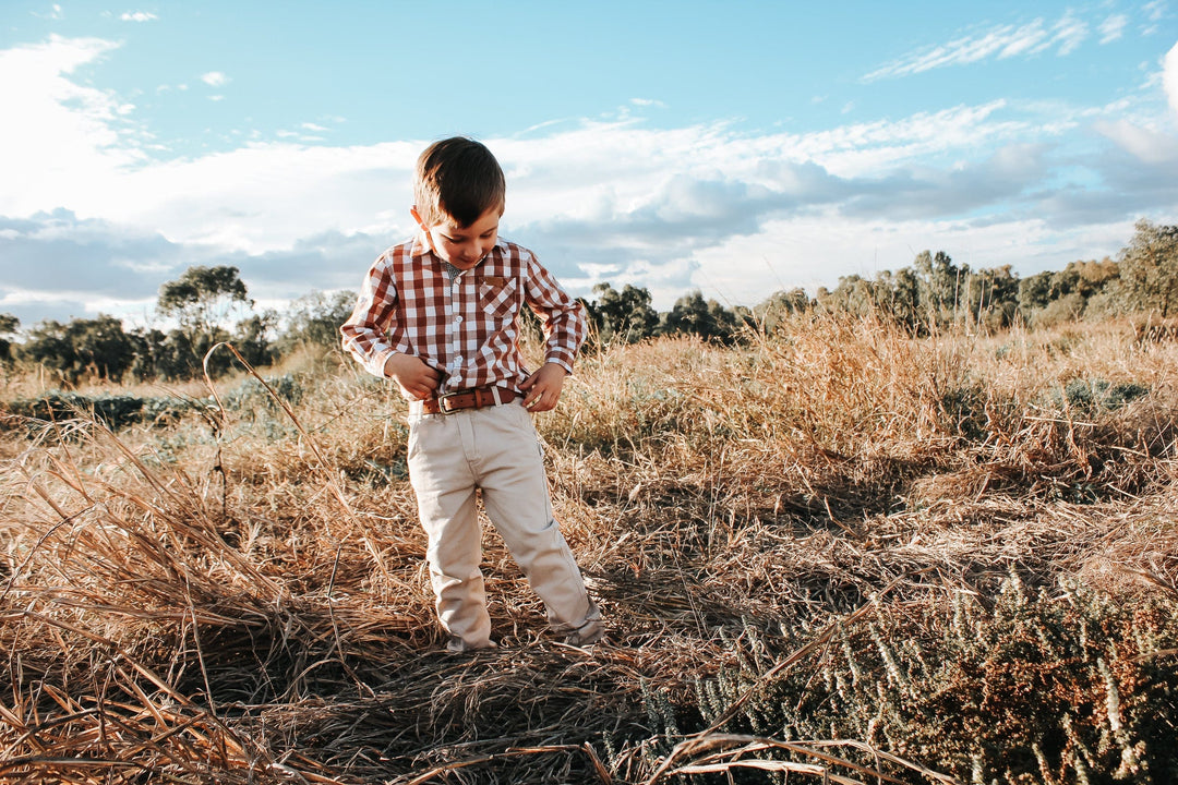 Love Henry Bottoms Boys Chino Pant - Stone