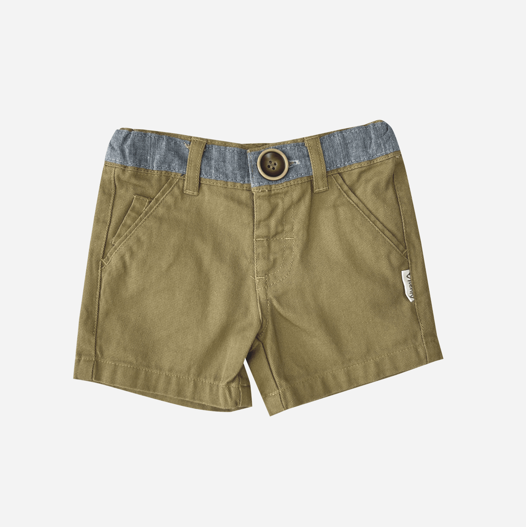 Love Henry Bottoms Boys Oscar Shorts - Taupe