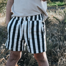 Load image into Gallery viewer, Love Henry Bottoms Boys Sonny Shorts - Large Navy / White Stripe
