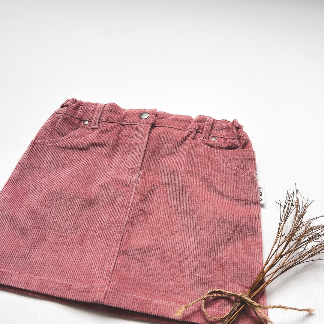 Love Henry Bottoms Girls Straight Skirt - Pink Corduroy