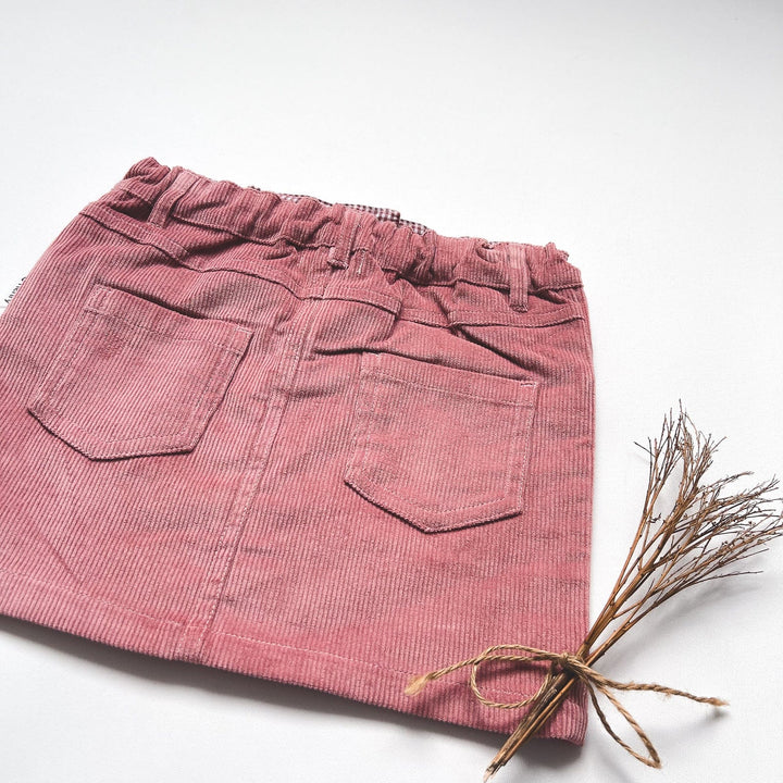 Love Henry Bottoms Girls Straight Skirt - Pink Corduroy