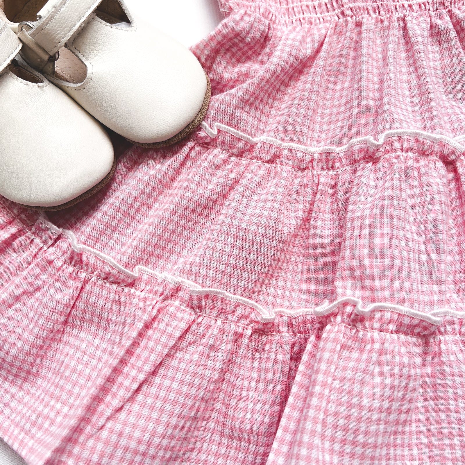 Love Henry Dresses Baby Girls Daisy Dress - Pink Gingham