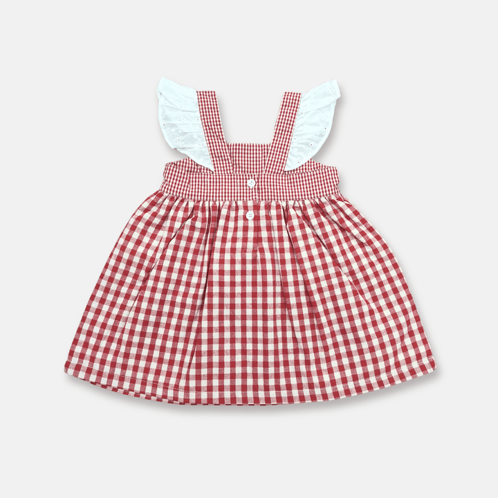 Love Henry Dresses Baby Girls Hattie Dress - Red Checks