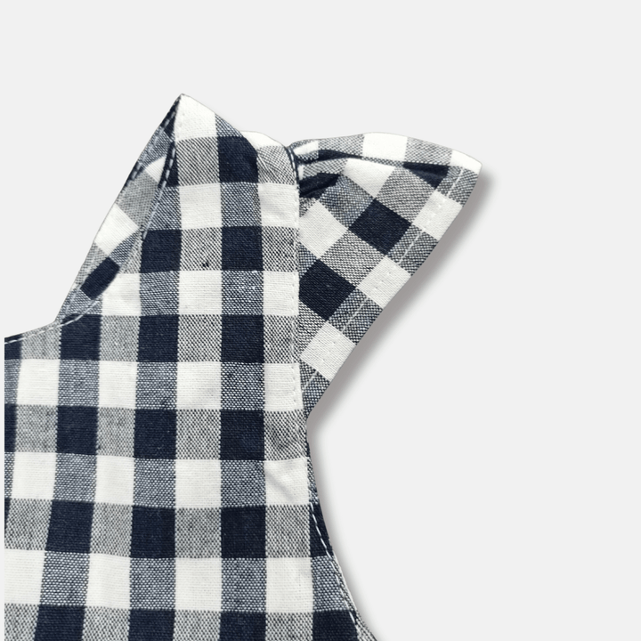 Love Henry Dresses Baby Girls Lottie Dress - Navy Check