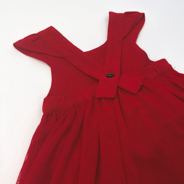 Love Henry Dresses Baby Girls Lottie Dress - Red Linen