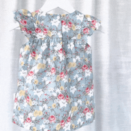 Love Henry Dresses Baby Girls Maisy Dress - Blue Blossom