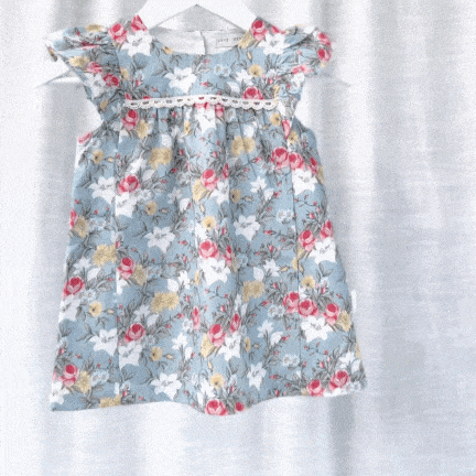 Love Henry Dresses Baby Girls Maisy Dress - Blue Blossom