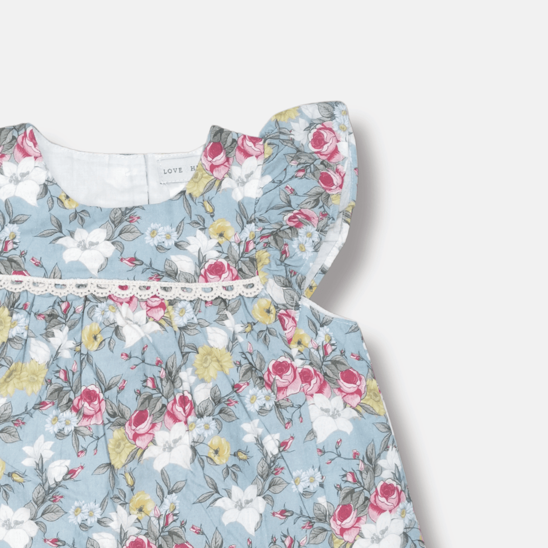Love Henry Dresses Baby Girls Maisy Dress - Blue Blossom