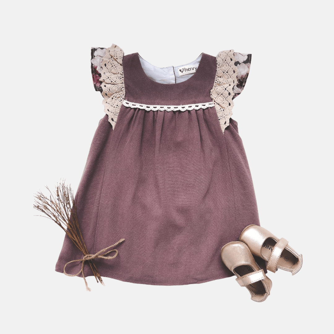 Love Henry Dresses Baby Girls Maisy Dress - Mauve